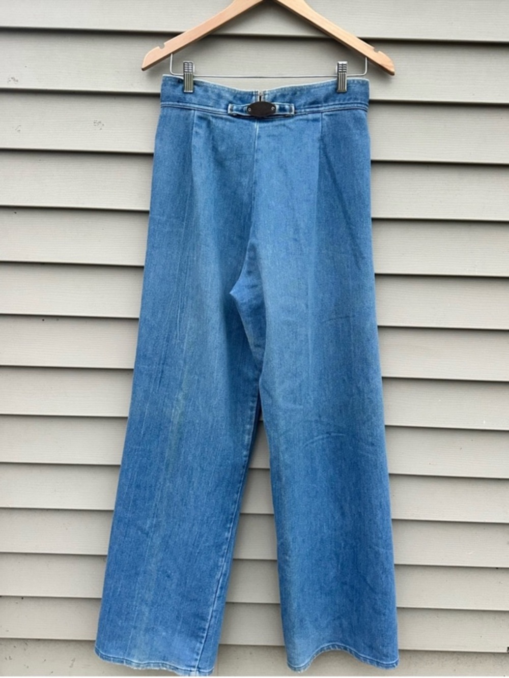 Vintage 70s Levi’s jeans Flare High Waist Copper Tag Bareback womens 30” - Picture 3 of 7